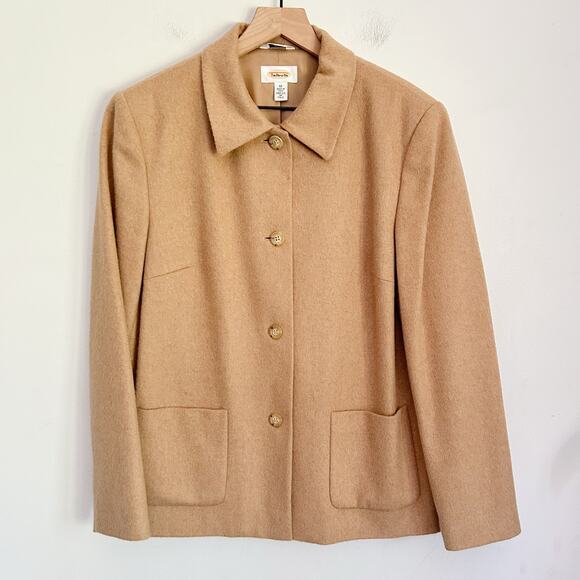 Talbots Jackets & Blazers - Talbots Camel Hair Button Up Jacket Tan Size 12